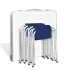 Mesa de camping plegable ajustable con 4 taburetes 120x60