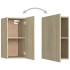 Mueble de TV 2 uds madera contrachapada roble 30,5x30x60