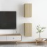Mueble de TV 2 uds madera contrachapada roble 30,5x30x60