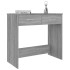 Escritorio de madera contrachapada gris Sonoma 80x40x75