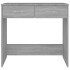 Escritorio de madera contrachapada gris Sonoma 80x40x75