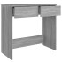 Escritorio de madera contrachapada gris Sonoma 80x40x75