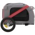 Remolque de bicicleta mascotas hierro tela Oxford rojo