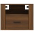 Mesitas de noche de pared 2 uds roble marrón 50x36x40