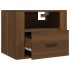 Mesitas de noche de pared 2 uds roble marrón 50x36x40