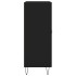 Aparador de madera de ingeniería negro 69,5x34x90