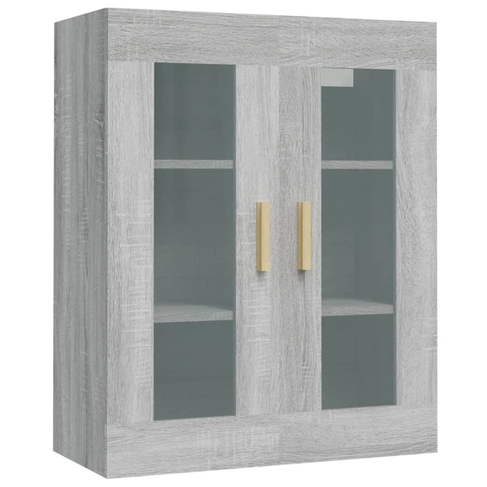 Armario de pared colgante gris Sonoma 69,5x34x90