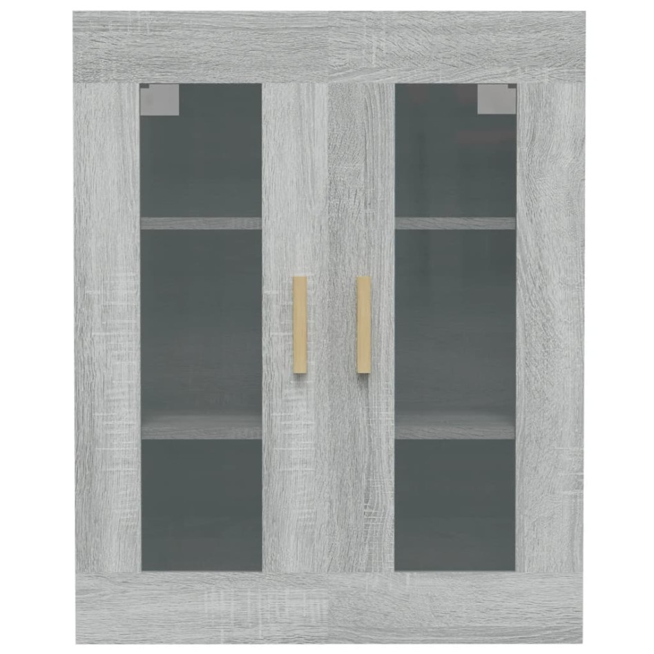 Armario de pared colgante gris Sonoma 69,5x34x90