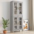 Armario de pared colgante gris Sonoma 69,5x34x90