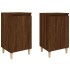 Mesitas de noche 2 uds madera color roble marrón 40x35x70