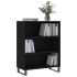 Estantería madera de ingeniería negro 69,5x32,5x90