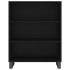 Estantería madera de ingeniería negro 69,5x32,5x90