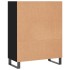 Estantería madera de ingeniería negro 69,5x32,5x90