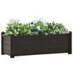 Arriate elevado de jardín PP gris antracita 100x43x35 cm