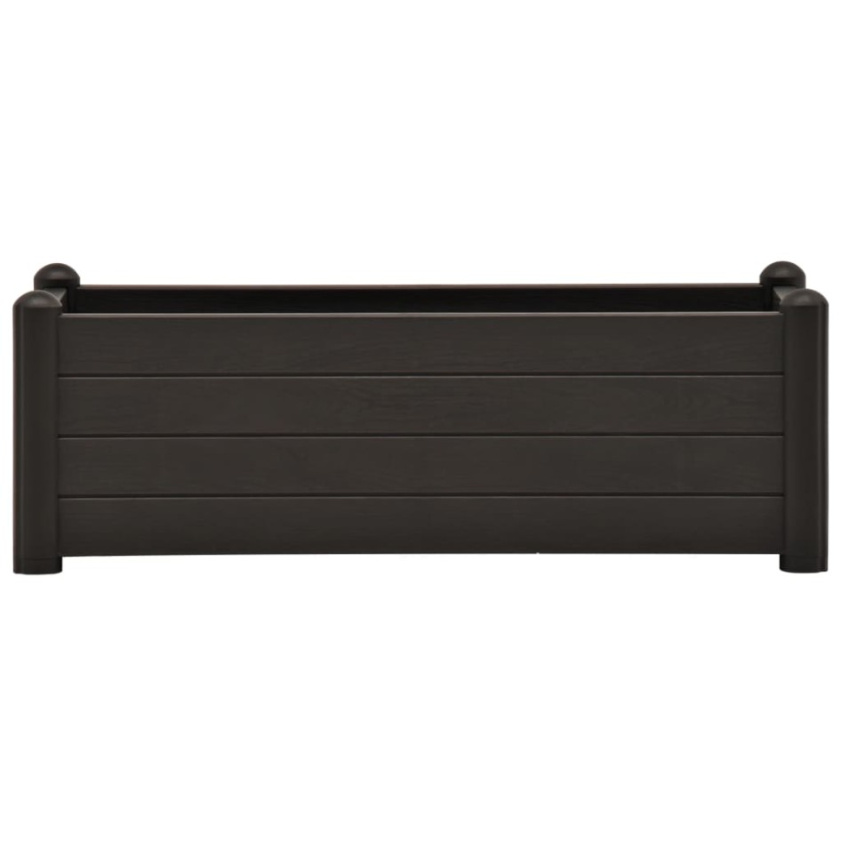 Arriate elevado de jardín PP gris antracita 100x43x35