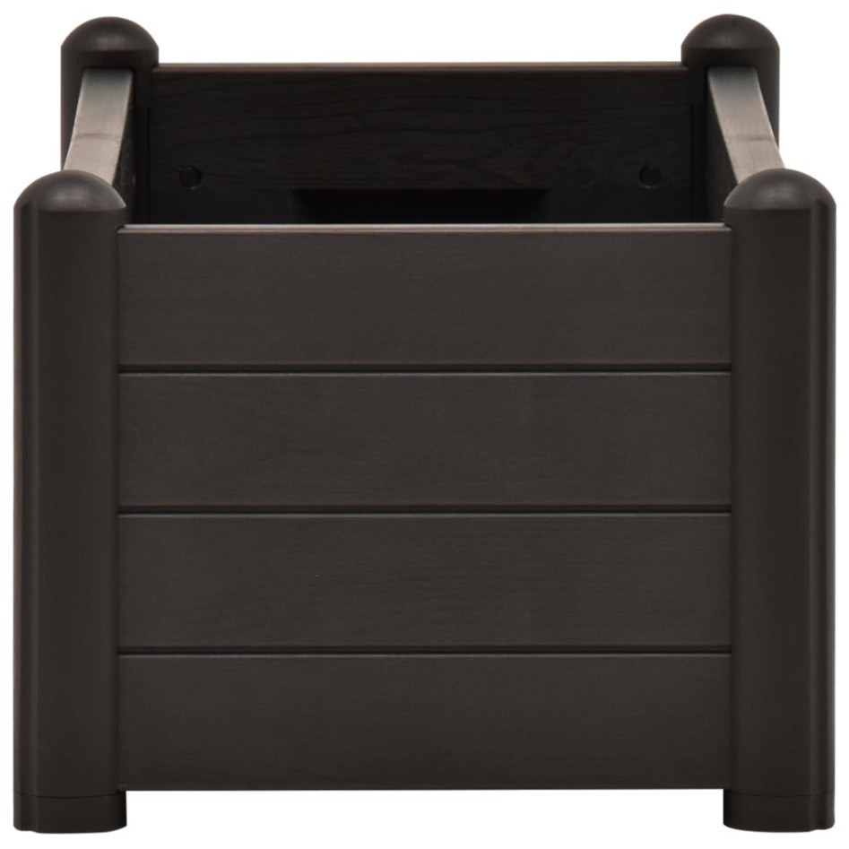 Arriate elevado de jardín PP gris antracita 100x43x35