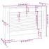 Cubierta para radiador MDF 112x19x81,5