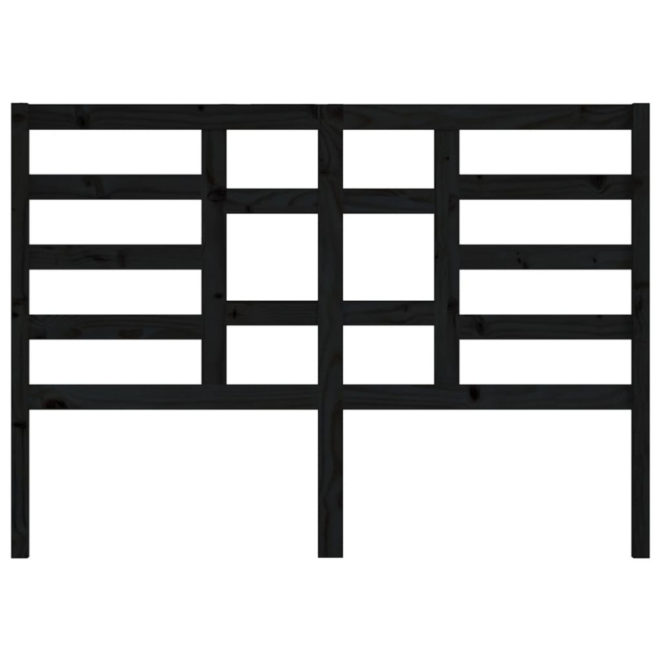 Cabecero de cama madera maciza de pino negro 126x4x104