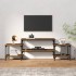 Mueble para TV madera contrachapada roble marrón 157x35x52