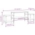 Mueble para TV madera contrachapada roble marrón 157x35x52