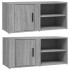 Mueble TV 2 uds madera contrachapada gris Sonoma 80x31,5x36