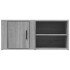 Mueble TV 2 uds madera contrachapada gris Sonoma 80x31,5x36