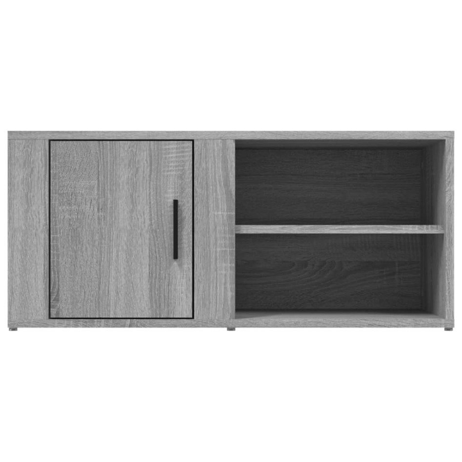 Mueble TV 2 uds madera contrachapada gris Sonoma 80x31,5x36