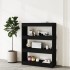 Estantería/divisor madera contrachapada negro 80x30x103