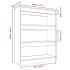 Estantería/divisor madera contrachapada negro 80x30x103