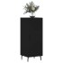 Aparador de madera contrachapada negro 34,5x34x90