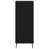 Aparador de madera contrachapada negro 34,5x34x90