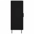 Aparador de madera contrachapada negro 34,5x34x90