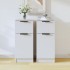 Aparadores 2 uds madera contrachapada blanco 30x30x70