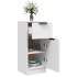 Aparadores 2 uds madera contrachapada blanco 30x30x70