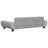Cama para perros de terciopelo gris claro 100x54x33