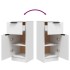 Aparadores 2 uds madera contrachapada blanco 30x30x70