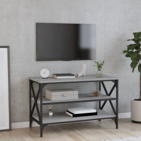 Mueble para TV madera contrachapada gris Sonoma 80x40x50