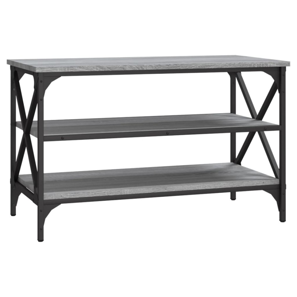 Mueble para TV madera contrachapada gris Sonoma 80x40x50