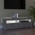 Mueble de TV con luces LED gris hormigón 120x35x40
