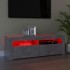 Mueble de TV con luces LED gris hormigón 120x35x40