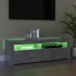 Mueble de TV con luces LED gris hormigón 120x35x40