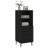 Aparador de madera contrachapada negro 34,5x34x90