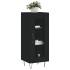 Aparador de madera contrachapada negro 34,5x34x90
