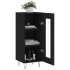 Aparador de madera contrachapada negro 34,5x34x90