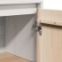 Aparador de madera maciza de pino blanco 31,5x34x75
