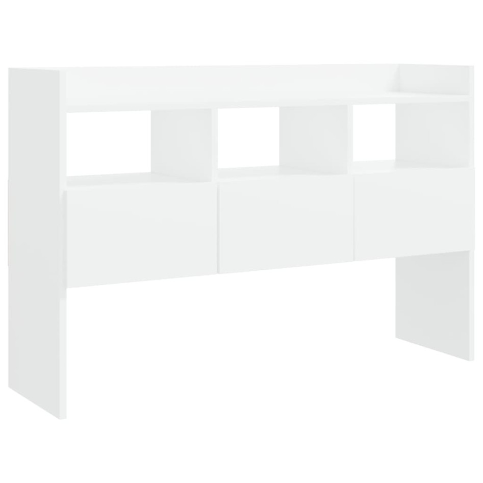 Aparador de madera contrachapada blanco 105x30x70