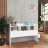 Aparador de madera contrachapada blanco 105x30x70