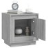 Mesitas de noche 2 uds madera contrachapada gris 44x35x45