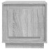 Mesitas de noche 2 uds madera contrachapada gris 44x35x45