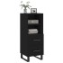 Aparador de madera contrachapada negro 34,5x34x90
